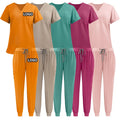 Custom Unisex Fashionable Stretchy Woven Jogger Suits Medical Operating Scrubs Wholesale Hospital Nursing Uniform Sets