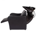 Black Adjustable Foot Height Shampoo Chair and Sink for Barbershop