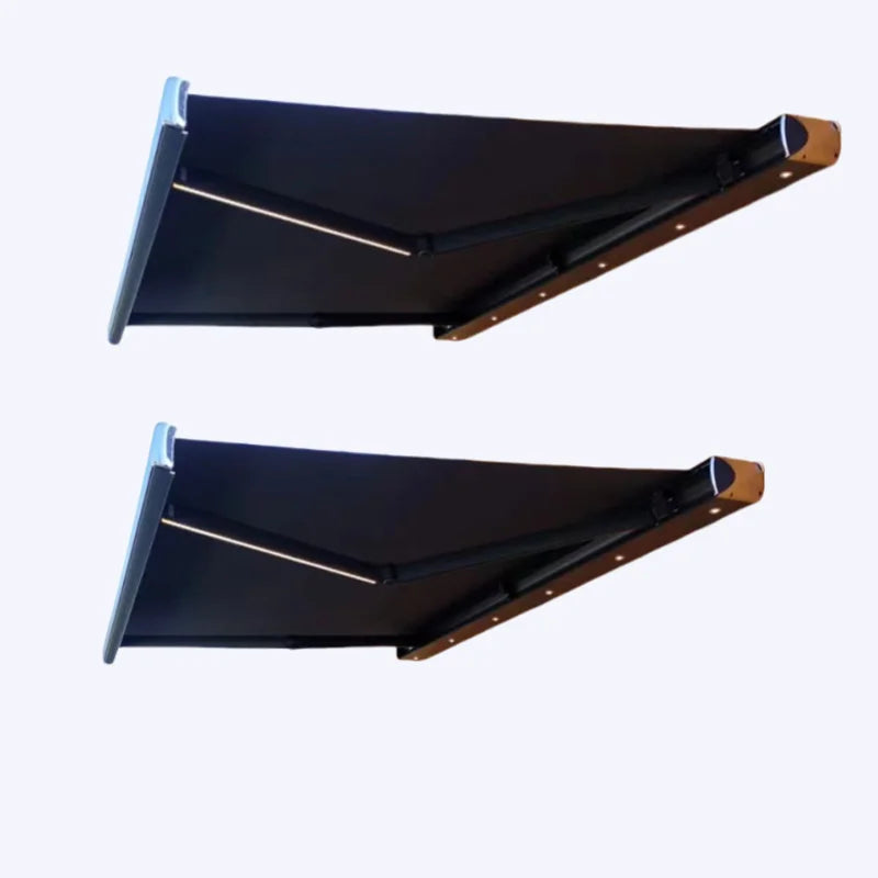Customized White Full-Frame Folding Electric Retractable Awning Aluminum Alloy Balcony Terrace Garden Courtyard Window Shade