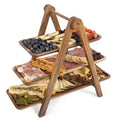 Three-layer Folding Picnic Shelf Cake Food Candy Tea Party Tray Dessert Cake Shelf Hotel Set Tray