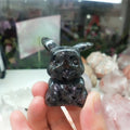 Yooperlite Flame Stone Pikachu Cartoon Figure Gemstone Healing Quartz Crystal for Decoration