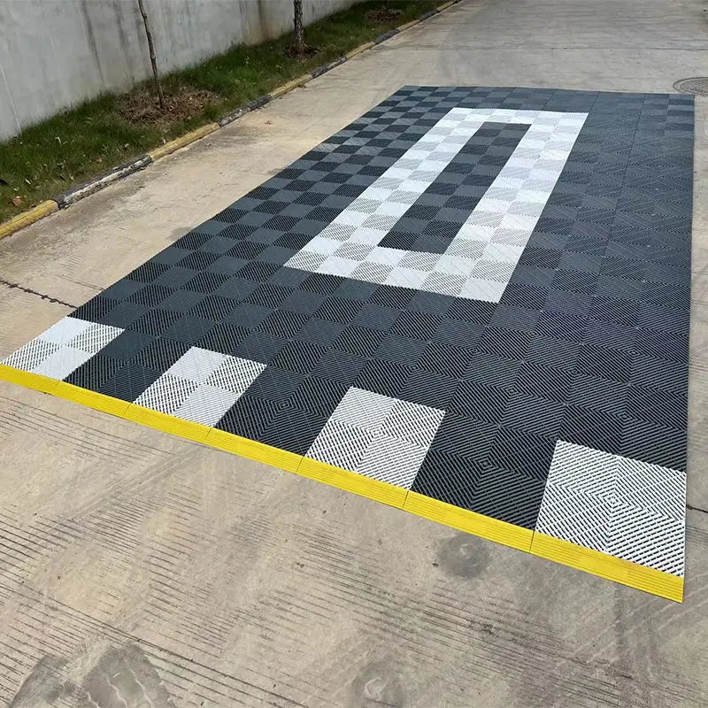 Garage Flooring Tiles Outdoor Indoor Tiles for Floor Plastic Base Flooring With Many Colors for Car Wash Shop
