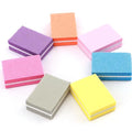 Mini Size Nail Polishing File Colorful Nail Art Buffer 2 Sides Sanding Sponge Block