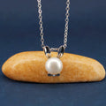 Factory Wholesale S925 Sterling Silver Rabbit Necklace Pendant Ladies Rabbit Natural Pearl Necklace