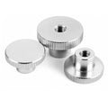 M2-M10 DIN 466 Stainless Steel 304 CLASS 4 Heavy Industry Hand Thumb Nut Flat Head Knurled Nuts with Collar
