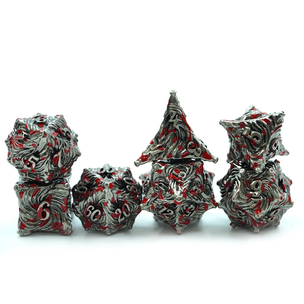 Metal Dice Set Dnd Dice D&d Dice Rpg Dungeons & Dragons Game Polyhedral Customized Color Dnd Dice
