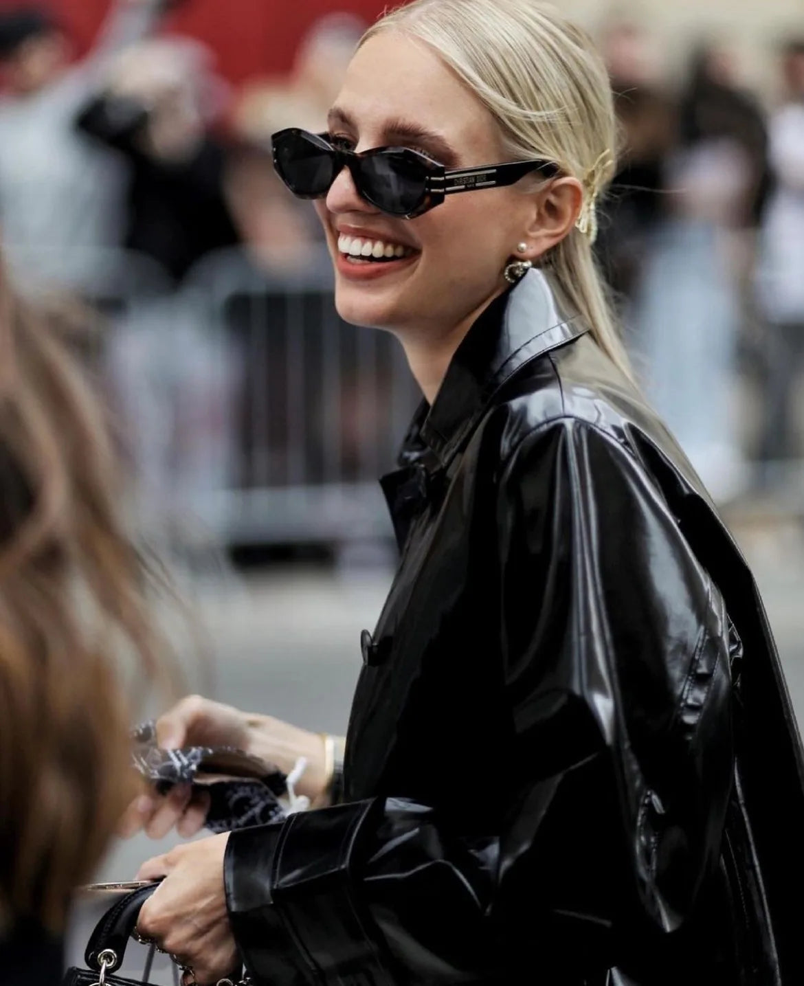 UNOC 2022 Spring Cat Eye Eyebrow Decorative Sunglasses  Modern Charm Narrow Butterfly Unisex UV400 Protection PC Acrylic