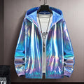 Wholesale Summer Colorful Shiny Sunscreen Clothing for Men and Women Couples Thin Breathable Color Thin Jacket Trend Large Size