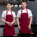 Fashion Design Adult Red green brown black bib Apron With Pockets