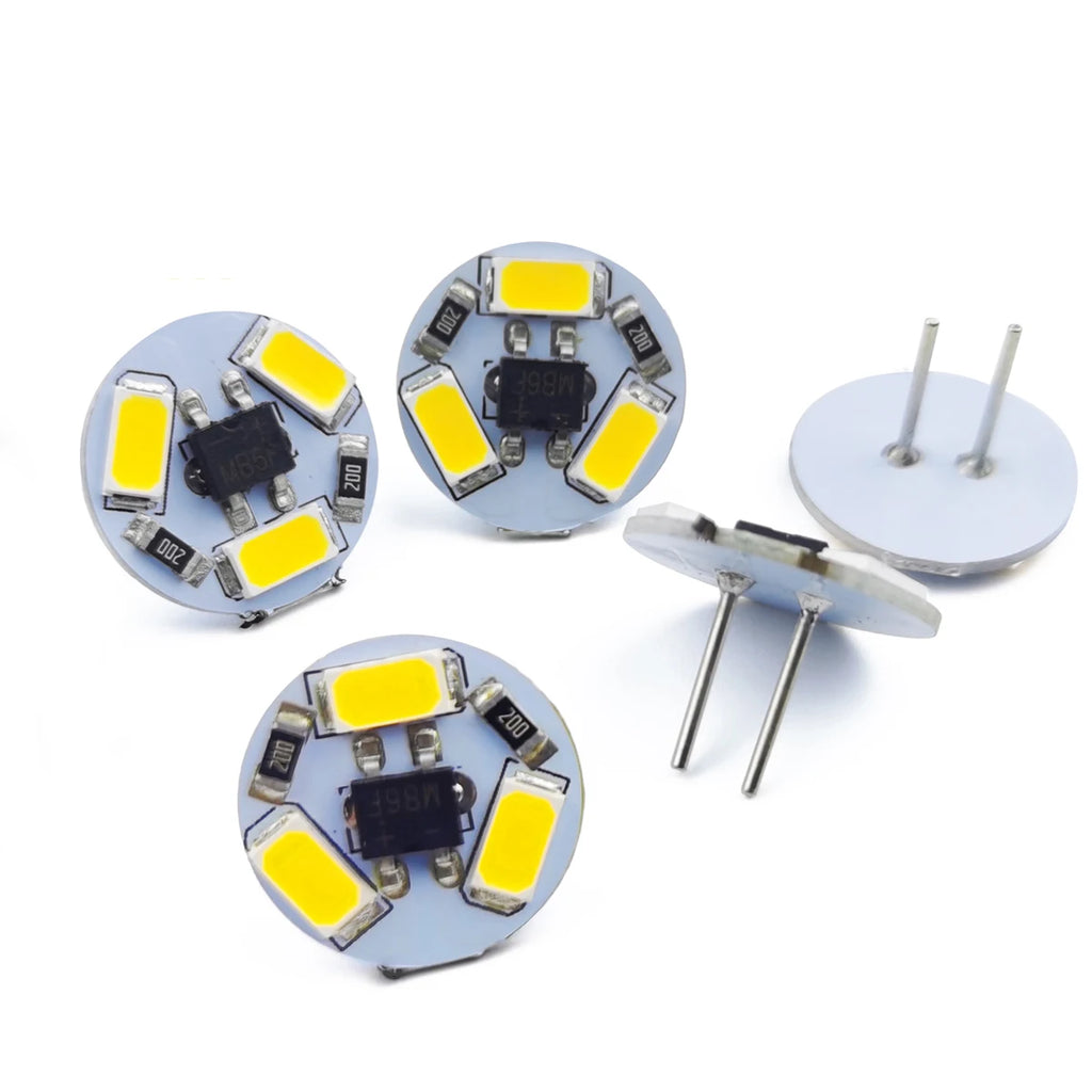 Factory Direct G4 LED Bulb 12V 0.6W SMD5730 Round Light for Boat RV Range Hood Crystal Lamp Chandelier Cabinet Lighting