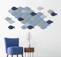 Wholesale Price Wall Decoration Bulletin Boards Fish Shape Felt Pin Board Felt Cork Board for Office Home Felt Wall Tiles