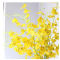 105cm Artificial Flower Small Silk Yellow butterfly Phalaenopsis Orchid for Wedding Home Decoration