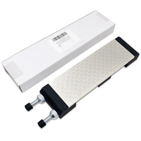 200mm Diamond Sharpening Plates Stone with Holder Rubber Base Fine Double-Sided Diamond Stone Knife Sharpener