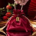 Silk Satin Drawstring Bags Dust Silk Pouch for Jewelry Custom Luxury Packaging Small Green Screen Printing Promotion Reusable