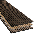 Technological Wooded Veneer MDF Slat Acoustic Panels Akupanel Slat Acoustic Wall Panels