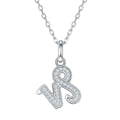 Wholesale S925 Sterling Silver Jewelry Capricorn Zodiac Moissanite Diamond Pendant Necklace