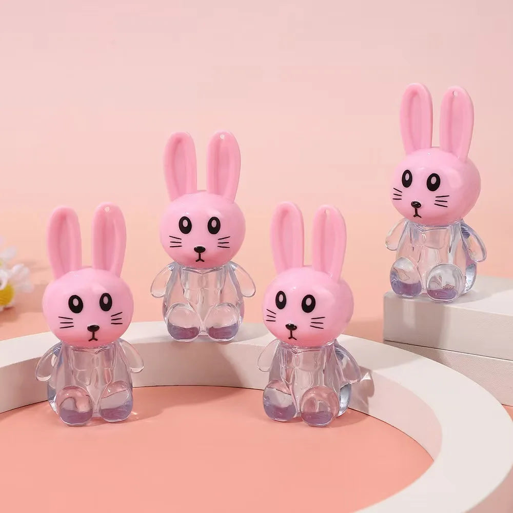 Cartoon Little Rabbit Lip Gloss Tube 2ml Lip Glaze Tube Cosmetic Liquid Lipstick Bottle Plastic Container Lip Film Packaging