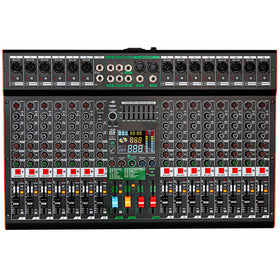 TC16 Professional 16 Channel Mixing Console Audio Sound Cards Mixers DJ Controller/USB Audio Console Mixer