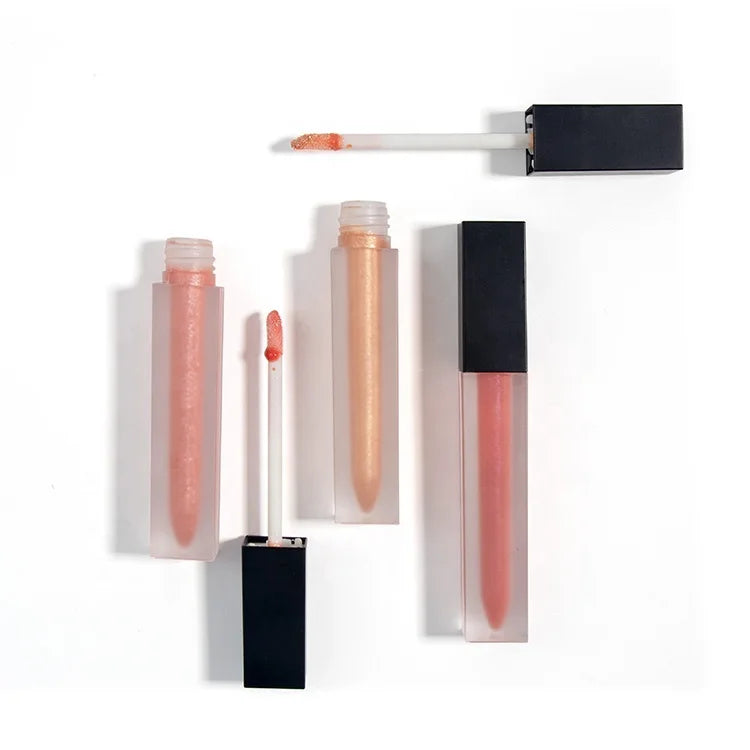 Private Label Frosted Lipgloss Tube Lip Gloss Cream Glossy Matte Liquid Lipstick
