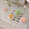 Wholesale Birthday Gifts Home Decor Luxury Rose Flower Candle Soy Wax Scented Candles Home Fragrance Decoration