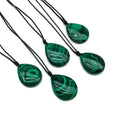 Wholesale Natural High Quality Green Malachite Pendant Polished Nice Pattern Malachite Jewelry Necklace for Gift