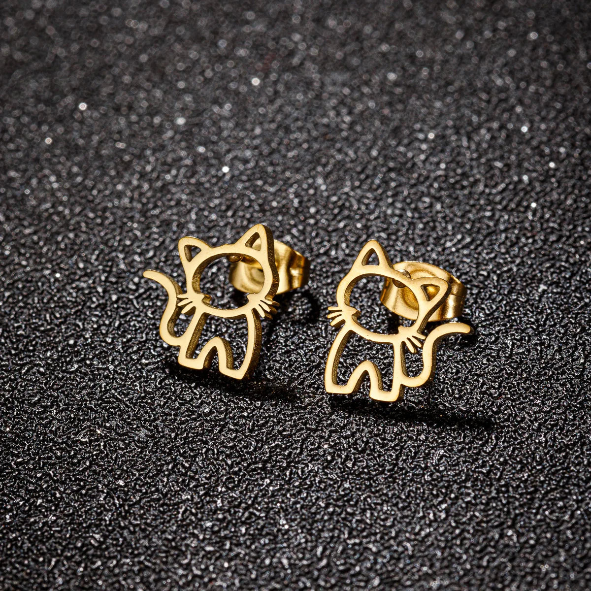AA01280 Sweet Cute Lady Earrings All Match Personality Temperament Simple Animal Earrings