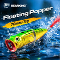 BEARKING Popper 70mm 11g Floating Topwater Baits Saltwater Popper Fishing Lure Leurre