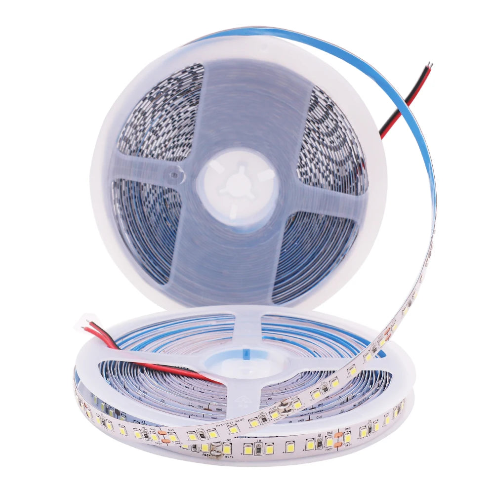 Factory Outlet 12V LED Strip Light 2835 SMD 120LEDs 8mm Flexible Tape White Warm White Red Blue Green for Home Decor