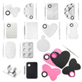 Metal Mixing Tray Stainless Steel Cosmetic Palette Makeup Mixing Palette With Spatula Make up Foundation Nail Art Accessories