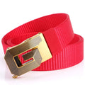 Wholesale New TUSHI Brand Nylon Braided Men's Roller Alloy Buckle 3.4CM Width Automatic Buckle Business Knitted Belts