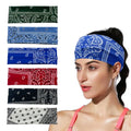 Boho Knot Turbans Yoga Elastic Head Wrap Women Headband Thin Hairbands Headwear Floral Bandanas Fashion Hair Band Accessories