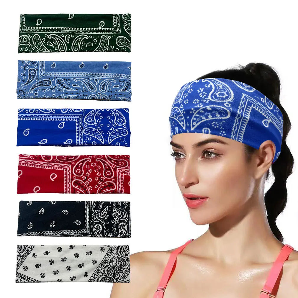 Boho Knot Turbans Yoga Elastic Head Wrap Women Headband Thin Hairbands Headwear Floral Bandanas Fashion Hair Band Accessories