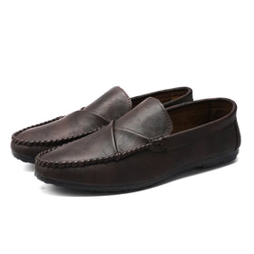 New Design Casual Men PU Leather Shoes slip on Dress Business Loafers
