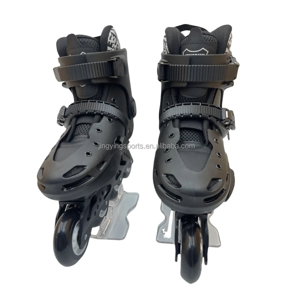 Professional Inline Adjustable Skates Flashing Roller Kids Freestyle Slalom Skate Shoes