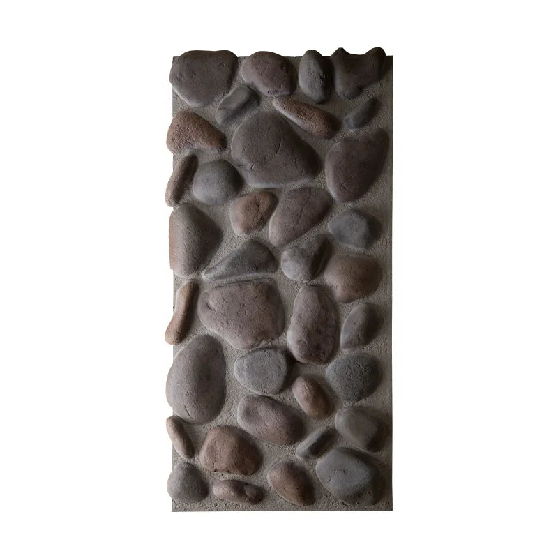 Outdoor Indoor Polyurethane Artificial Pebbles PU Artificial Pebbles Stone Veneer Pu Stone Wall Panel