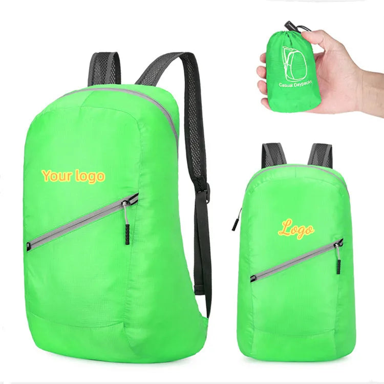Custom Low Moq Waterproof Folding Backpack Bag Ultralight Outdoor Sports Travel Back Pack With Logo Backpack Foldable Backpack