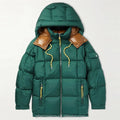 Custom Outdoor Windbreaker Quilted Padded Puffer Down Jacket With Hood