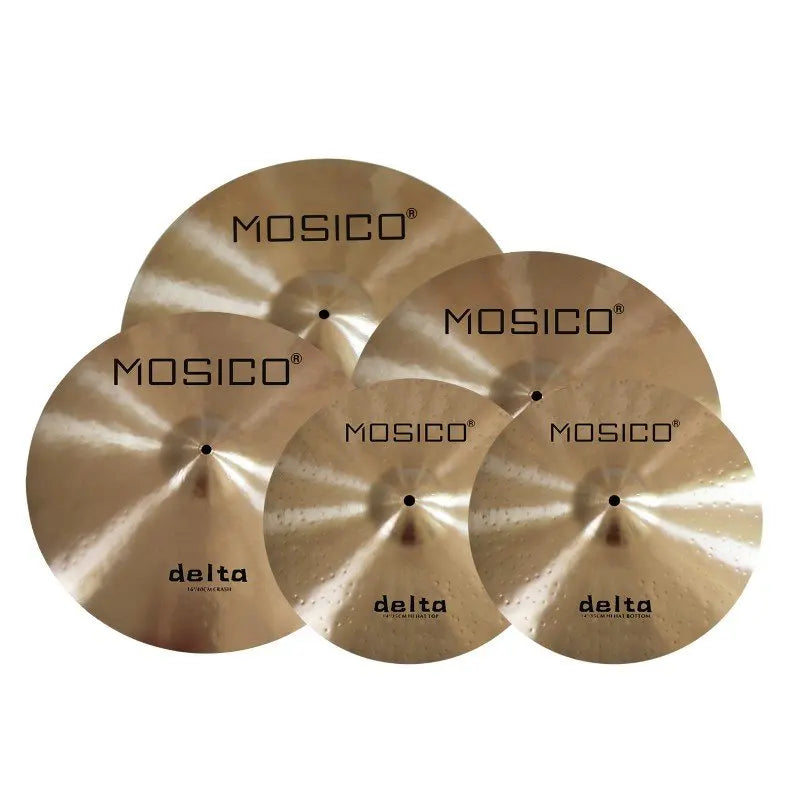 Handcrafted MOSICO 14 Hihat+16 Crash +18 Crash +20 Ride Delta Series B20 Cymbals Set