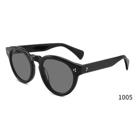 2024 Luxury Fashion Custom High Quality Sunglasses Retro Polarized Sunglasses Round Frame High Quality Acetate Sunglasses