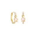 Little Bear Earrings 18K Gold Plating 5A Zircon Non-fading Set Brass Inset Zircon Ear Hook Small Fresh Sweet Earrings