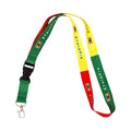 Ethiopia Flag Car Keys & ID Badge Holder Keychain Digital Printed Polyester Souvenir Lanyard