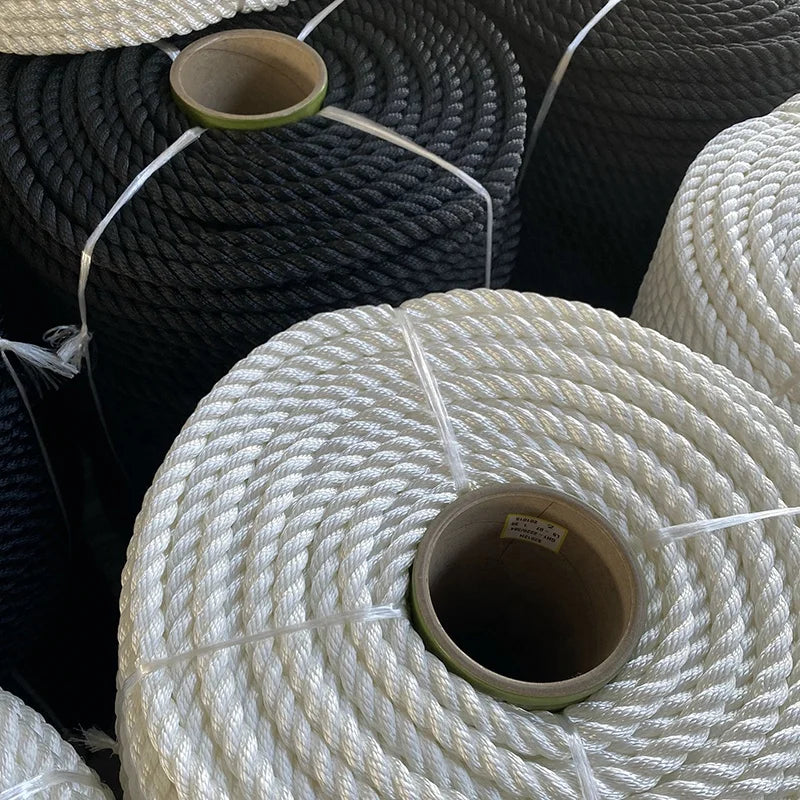 Cotton 3 Strands Twisted Coiled Multifilament Flexible Durable Rope for Shipping & Marine Packaging and Fishing