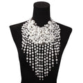 Luoyan Baroque Jewelry Body Chain Fashion Exaggerated Multi-layer Handmade Banquet Accessories Pearl Long Chain Tassel Necklace