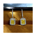 Women Sparkly Luxury Rhodium Plated 925 Sterling Silver 8A Cubic Zirconia Party Wedding Drop Earrings