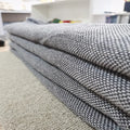 Charmkey Grey and White Rug Backing Cloth for Rug Making Tufting Punch Needle Handmade Cloth Tufting Fabric