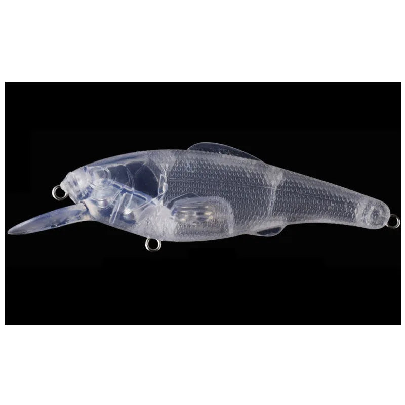 Unpainted Fishing Lures 8.9cm 7.8g Unpainted Minnow Bait Fishing Clear Hard Plastic Lure Blank Lures