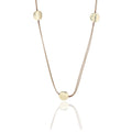 Wholesale Factory Directly Round Charm Brown Leather Long Sweater Chain for Women