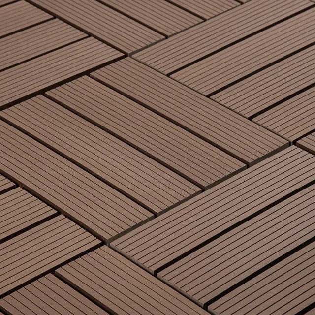 Waterproof Wpc Diy Decking Low Maintenance Outdoor Flooring Tiles