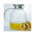 Large Capacity Glass Pitcher Carafe Teapot Heat Resistant Glass Water Carafe Water Jug with Handle for Hot Cold Beverages