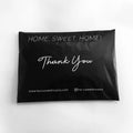Black Matte Custom Printed  Express Shipping Bag Envelope Poly Mailer Plastic Courier Mailing Bag Mailing Mailers with Gold logo